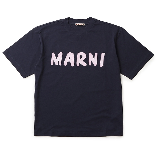 マルニ MARNI ロゴプリント Tシャツ オーバーフィット 半袖 2023年春夏新作 THJET49EPH USCS11 L1B99648cm袖丈