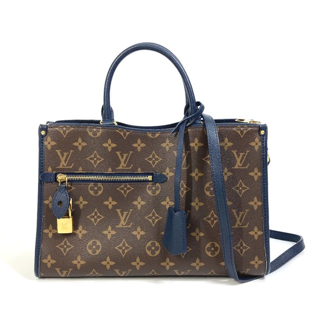 約26cmショルダー最長ルイヴィトン LOUIS VUITTON ポパンクールPM M43434 モノグラム 2WAY ショルダーバッグ トートバッグ モノグラムキャンバス ブラウン