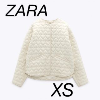 ザラ(ZARA)のZARA ハートキルティングジャケット(ダウンジャケット)