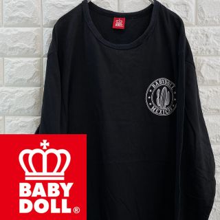 【BABY DOLL】men's黒長袖Tシャツ　XL(Tシャツ/カットソー(七分/長袖))