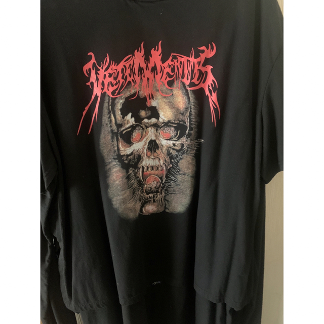 VETEMENTS オーバーサイズ レイヤード ロングTシャツ ブラック