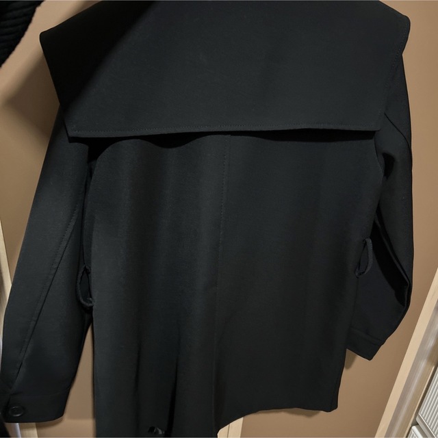 BASEMENT(ベースメント)のベースメントオンライン　トレンチ　黒　新品 レディースのジャケット/アウター(トレンチコート)の商品写真