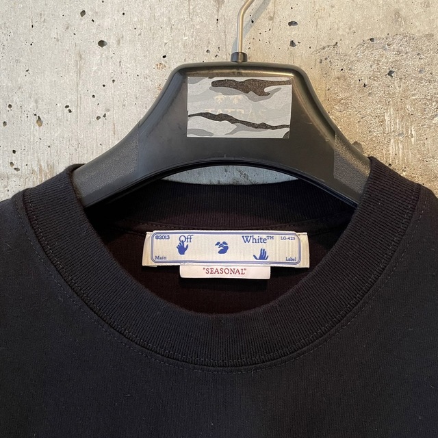 Off-White オフホワイト 長袖Tシャツ ロンT ブラック L 新年の贈り物