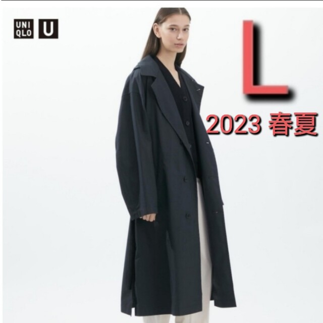 新品 UNIQLO ユニクロユー フーデッドコート ロングコート アウター M