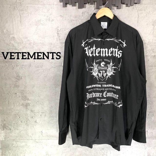 VETEMENTS - 『Vetements』ヴェトモン(M) オーバーサイズ/プリントシャツ