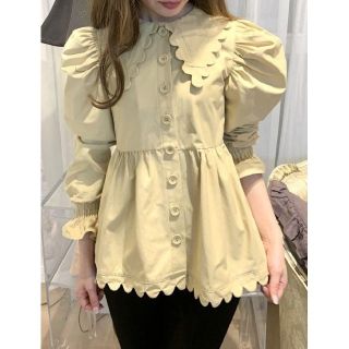 ハニーミーハニー(Honey mi Honey)の新品 scallop collar blouse jacket(シャツ/ブラウス(長袖/七分))