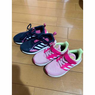 アディダス(adidas)のadidas くつ　女の子　18.5(スニーカー)