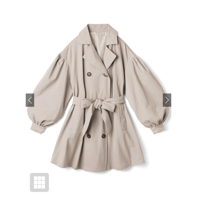 GRL(グレイル)のgrl リボン付きトレンチコート レディースのジャケット/アウター(トレンチコート)の商品写真