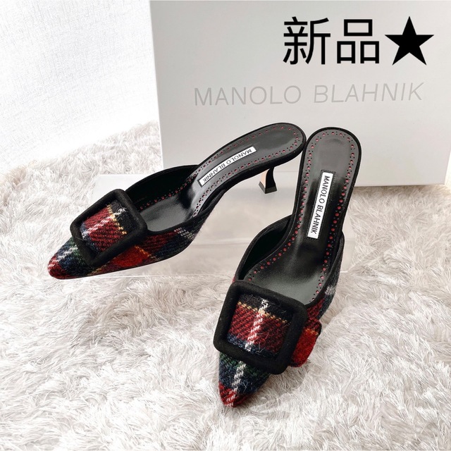 独特の素材 MANOLO BLAHNIK - MANOLOBLAHNIK マノロブラニク フラット