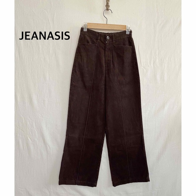 JEANASIS(ジーナシス)のJEANASIS ジーナシス　コーデュロイ　ブラウン　パンツ　フリーサイズ レディースのパンツ(カジュアルパンツ)の商品写真