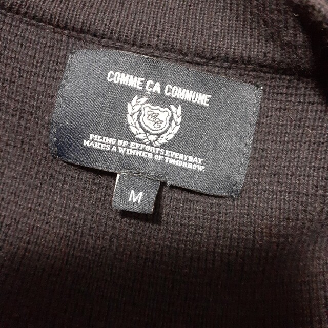 COMME CA COMMUNE(コムサコミューン)の古着 濃紺色 カーディガン COMME CA COMMUNE コムサコミューン レディースのトップス(カーディガン)の商品写真