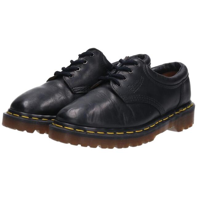 ドクターマーチン Dr.Martens 4ホールシューズ 英国製 UK4 レディース22.5cm /saa011170ブラック系黒色柄