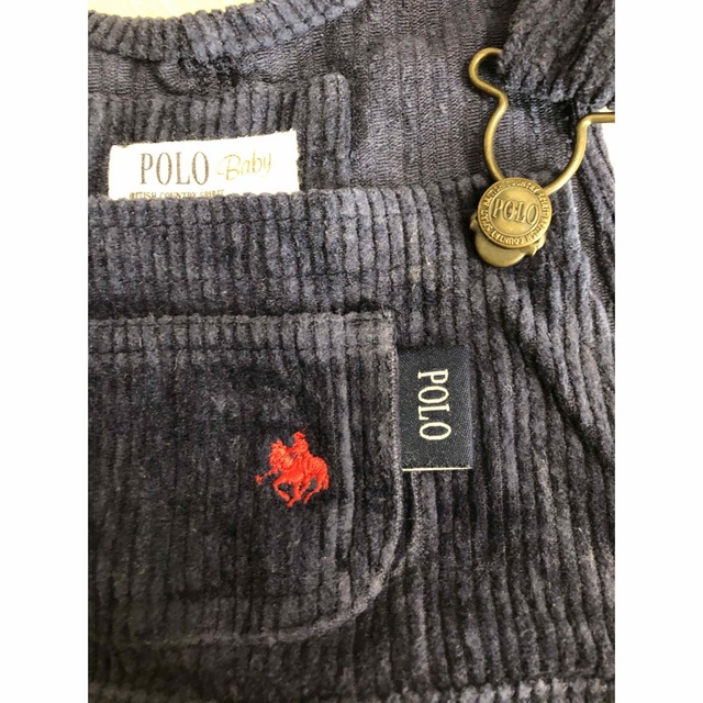 POLO（RALPH LAUREN）(ポロ)のポロベビー　サロペット　70 80 キッズ/ベビー/マタニティのベビー服(~85cm)(カバーオール)の商品写真