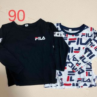 フィラ(FILA)のフィラ　ロングTシャツ　2枚セット　90(Tシャツ/カットソー)