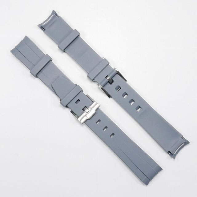 OMEGA(オメガ)の【新色】 スウォッチ×オメガ 対応ラバーベルトB 尾錠付き グレー メンズの時計(ラバーベルト)の商品写真