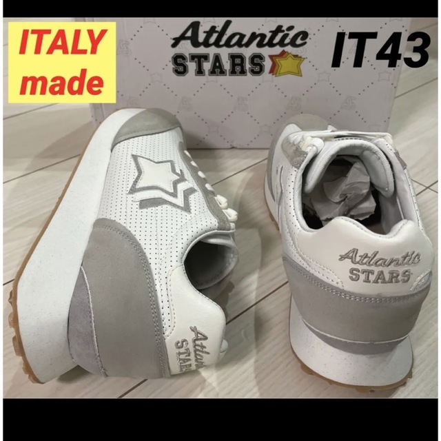 【新品】ATLANTICSTARS   ホワイト/グレー 43