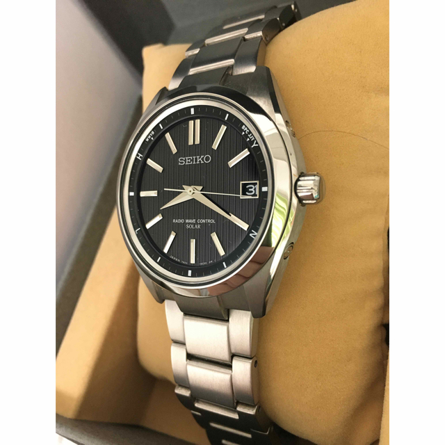 超美品! セイコー SEIKO ブライツ チタニウム メンズ 電波ソーラー