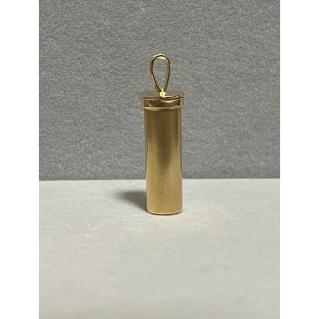 k18 ネックレス トップ 18金 ピルケース 薬入れ-
