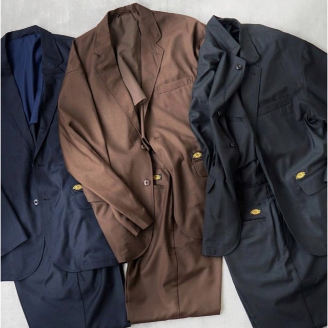 Dickies - Dickies tripster beams SUIT ブラウン Sサイズの通販 by