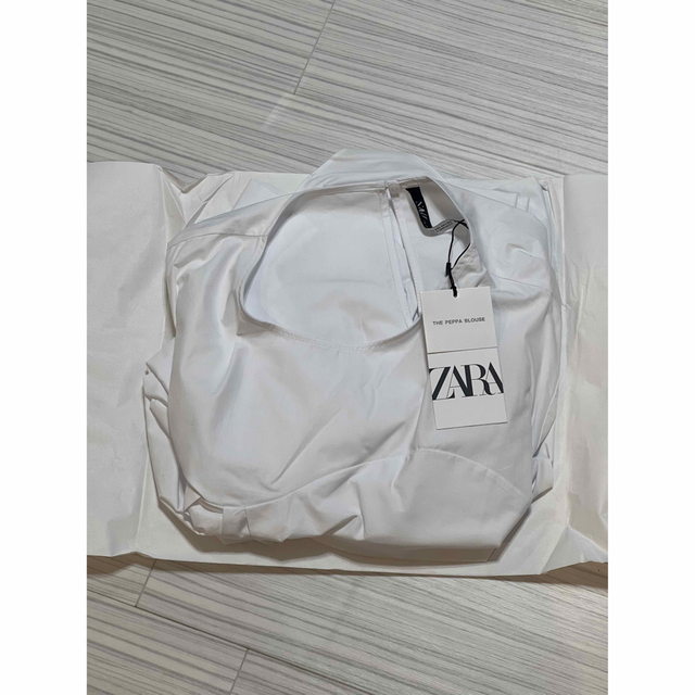 完売商品】ZARA アシンメトリー ポプリン ブラウス ポプリンブラウス ...