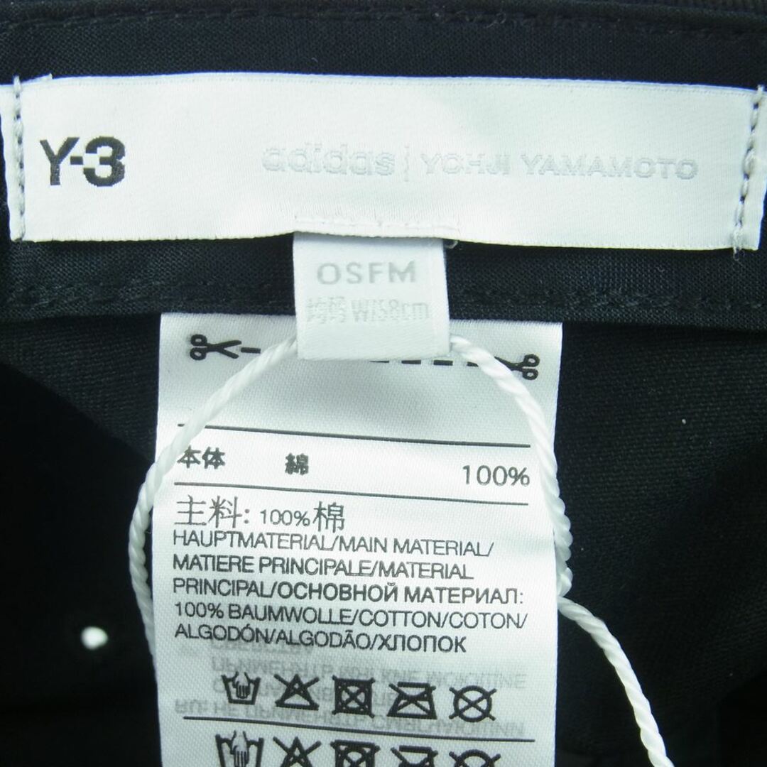 Yohji Yamamoto(ヨウジヤマモト)のYohji Yamamoto ヨウジヤマモト HF2143 Y-3 SQL CAP キャップ 帽子 中国製 ブラック系 58cm【新古品】【未使用】【中古】 メンズの帽子(キャップ)の商品写真