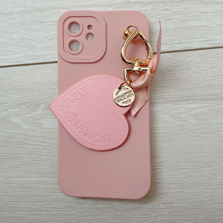 新品　iPhone12 スマホケース　ピンク(iPhoneケース)