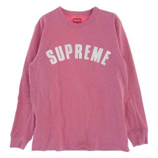 シュプリーム(Supreme)のSupreme シュプリーム カットソー 16SS Arc Logo L/S Top アーチロゴ ロング スリーブ 長袖 Tシャツ ロンT  ピンク系 M【中古】(シャツ)