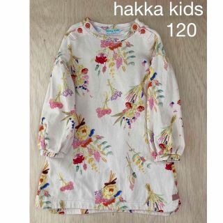 ハッカキッズ(hakka kids)の＊最終お値引き＊　【美品】ハッカキッズ　　花柄ワンピース(ワンピース)