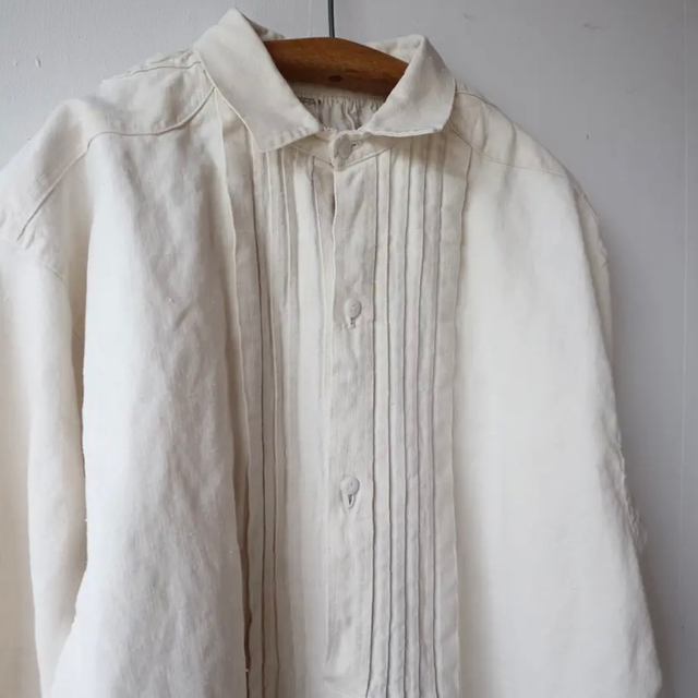 〜20's French antique linen smock メンズのトップス(シャツ)の商品写真