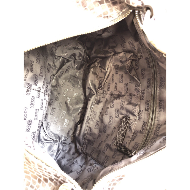 Michael Kors(マイケルコース)のMICHAEL KORS マイケルコース　パイソン　ショルダー　ハンド　レザー  レディースのバッグ(ハンドバッグ)の商品写真