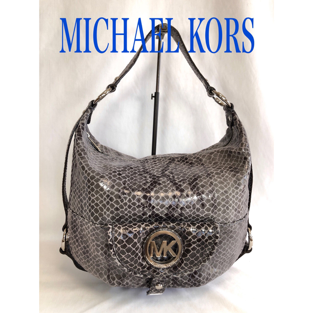 Michael Kors(マイケルコース)のMICHAEL KORS マイケルコース　パイソン　ショルダー　ハンド　レザー  レディースのバッグ(ハンドバッグ)の商品写真