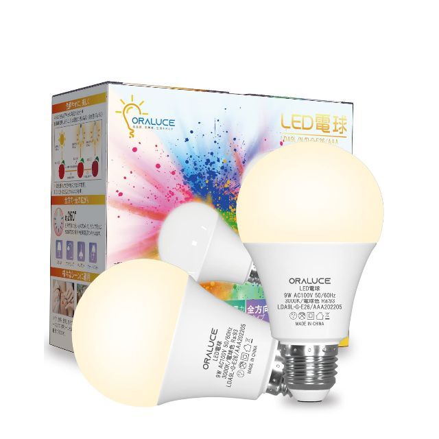 【色: 電球色】ORALUCE LED電球 E26口金 60W形 高演色AAA相