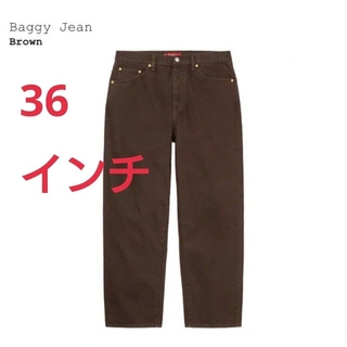 シュプリーム(Supreme)のSupreme Baggy Jean "Brown" 36インチ(デニム/ジーンズ)