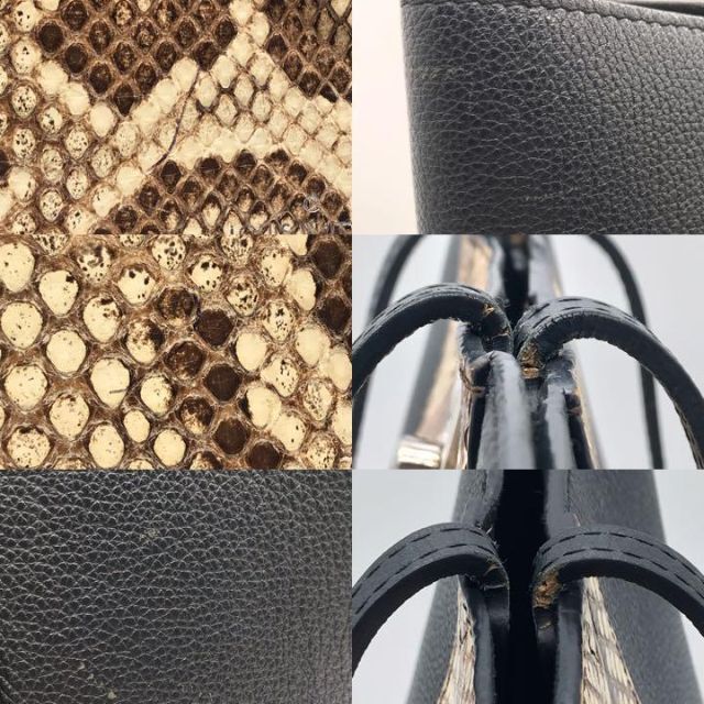 LOUIS VUITTON(ルイヴィトン)のルイヴィトン ロックミー カバ　カーフレザー×パイソンレザー トートバッグ レディースのバッグ(トートバッグ)の商品写真