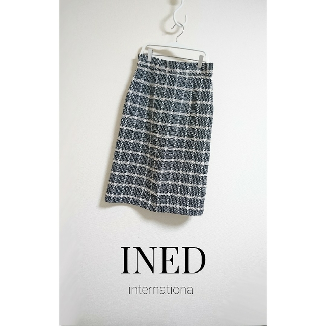 INED(イネド)のINED チェックタイトスカート PONTETORTO レディースのスカート(ひざ丈スカート)の商品写真