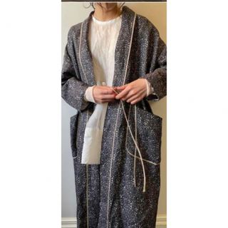 towavase 希少Ginette robe 小花柄新品ブラック　トワヴァーズ(ロングワンピース/マキシワンピース)