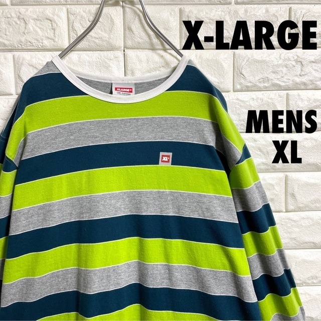 安価 X-LARGE ボーダー ロンT ロンT ボーダー XLサイズ
