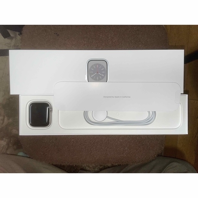 【美品】Apple Watch series8 シルバーステンレス　45mm