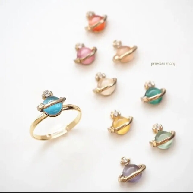 数量限定》フォレストグリーン♡土星リング レディースのアクセサリー(リング(指輪))の商品写真