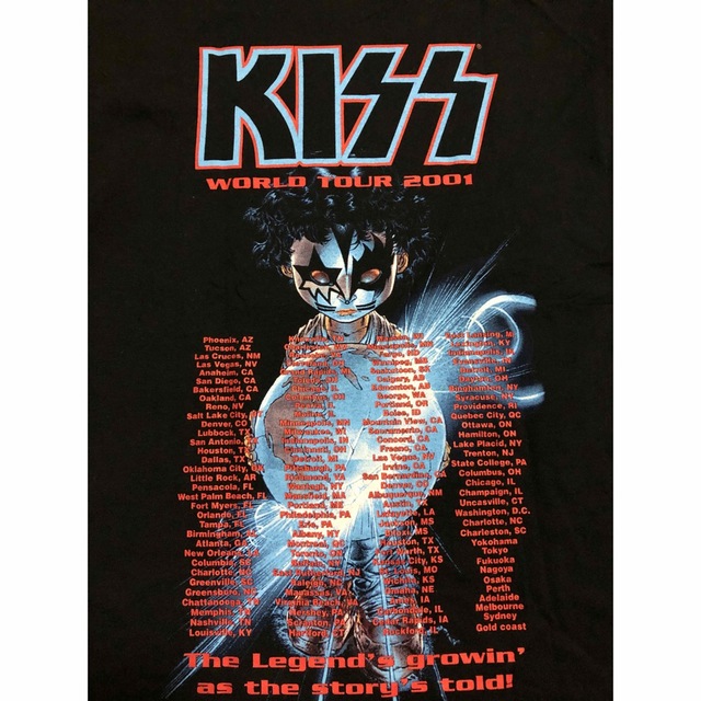 ＫＩＳＳ ワールドツアー２００１ オフィシャルＴシャツ 5