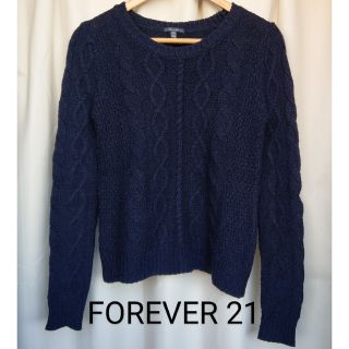 フォーエバートゥエンティーワン(FOREVER 21)の【値下げ！】FOREVER 21 ネイビー セーター(ニット/セーター)