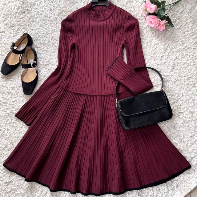 保存版】 FOXEY size40 Framboise Dress Knit FOXEY 美品✨ - ロング