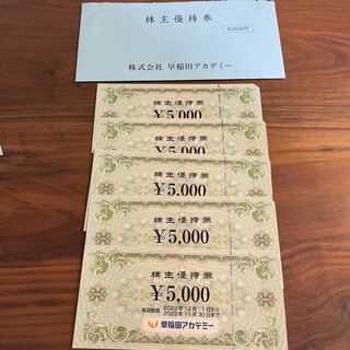 早稲田アカデミー　25000円分(その他)