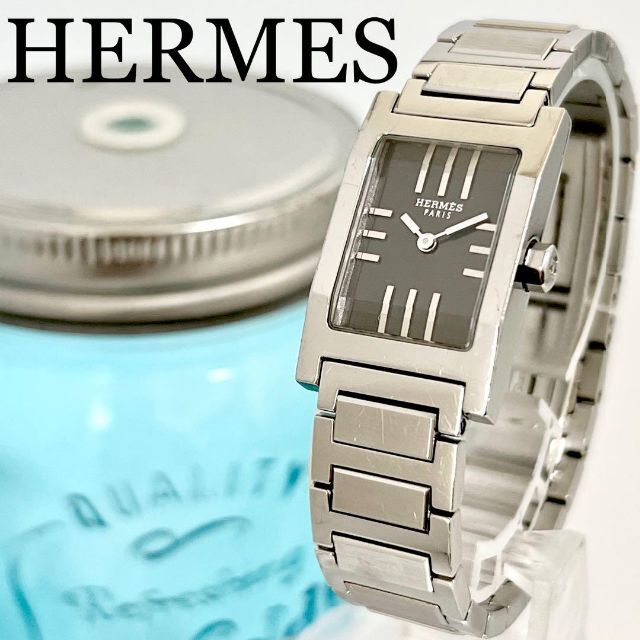 Hermes - 248 HERMES エルメス時計　レディース腕時計　タンデム　四角形　シンプル