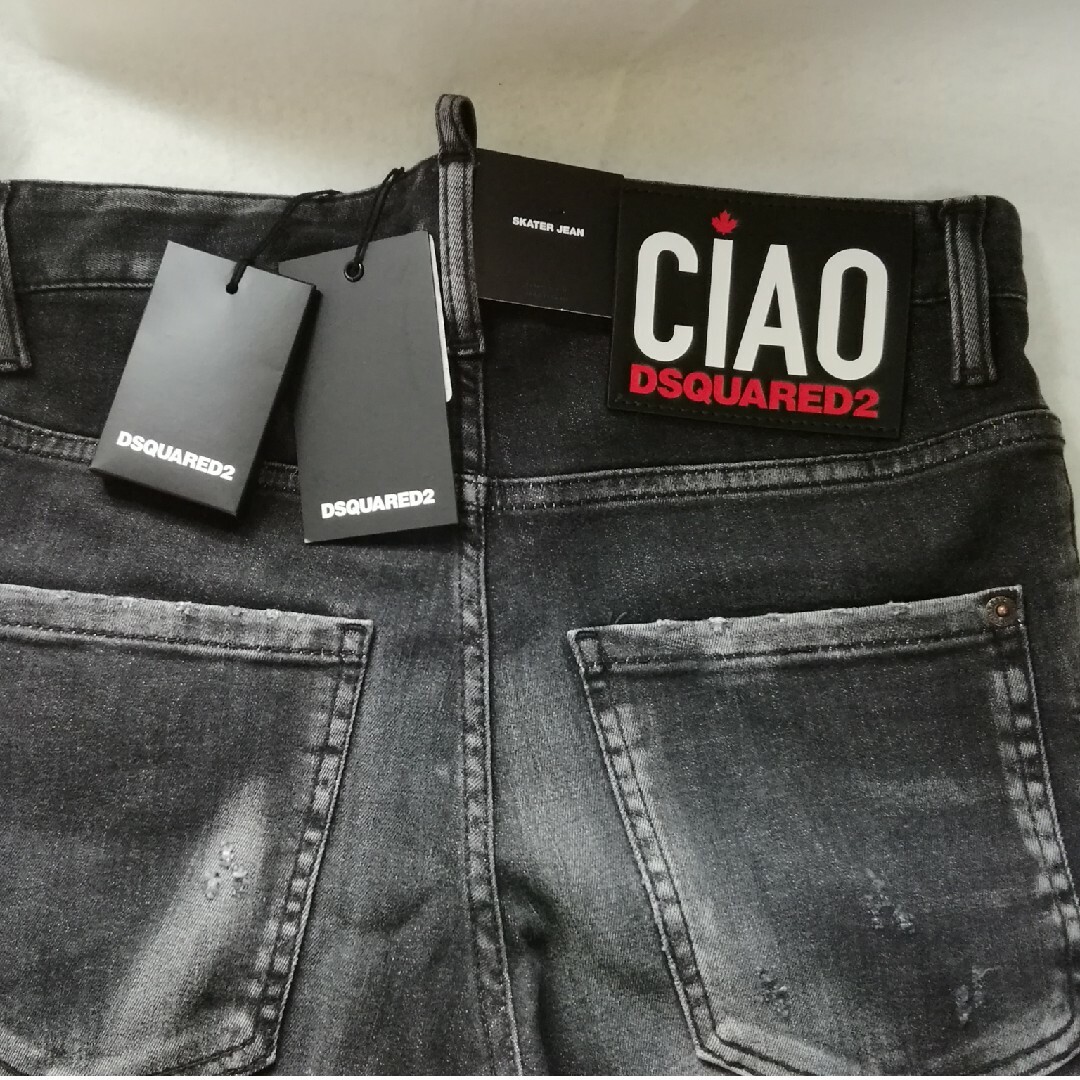 ●新品/正規品● Dsquared2 Ciao BLACK CLEAN WASH