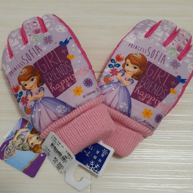 Disney(ディズニー)のちいさなプリンセス ソフィア ナイロン手袋 ピンク キッズ/ベビー/マタニティのこども用ファッション小物(手袋)の商品写真