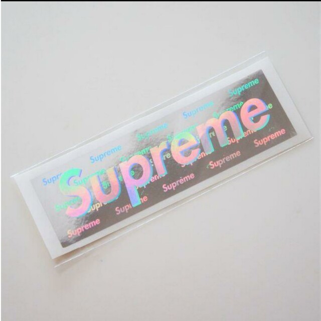 Supreme Hologram Box Logo ステッカー　ゴールド