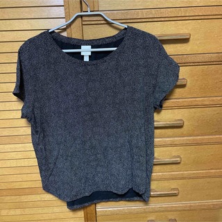 エイチアンドエム(H&M)のH&M Tシャツ　ドット　ブラック　黒(Tシャツ(半袖/袖なし))
