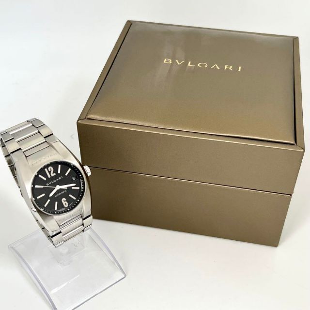 258 BVLGARI ブルガリ時計　メンズ腕時計　箱付き　自動巻き時計　美品