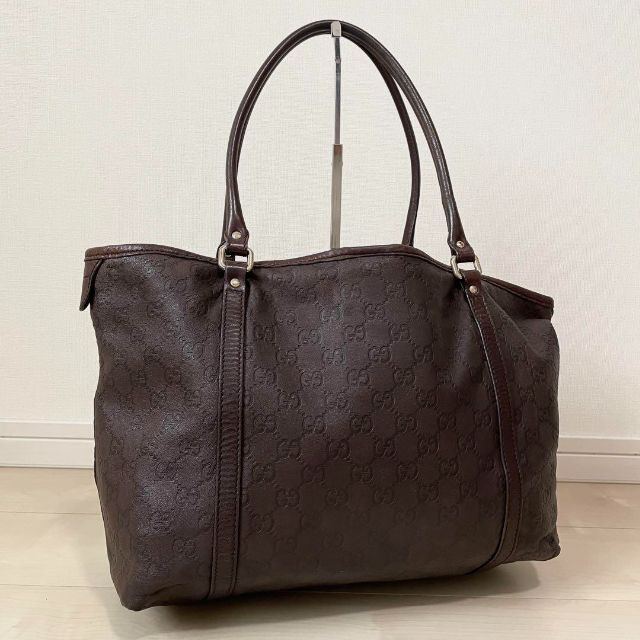 好評超特価 ✨美品✨ トートバッグ 腕かけ レザー ブラウン A4可 グッチ